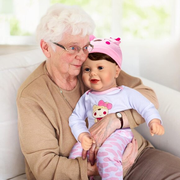 🆕22 Inch Lifelike Therapy Doll Weighted  soft vinyl Body Realistic Newborn Girl - Picture 1 of 9